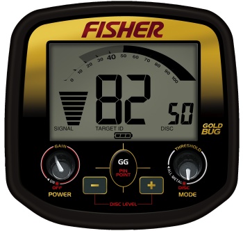 Fisher Gold Bug faceplate
