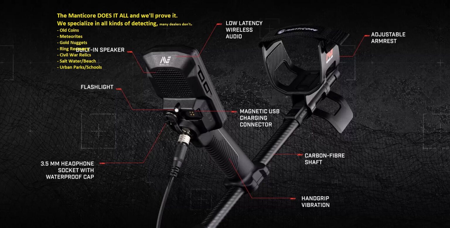 Minelab Manticore High Power Metal Detector | Gerry's Metal Detectors